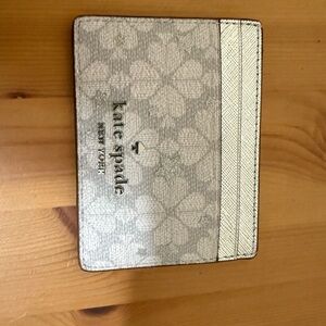 Kate Spade Gray and Cream Wallet